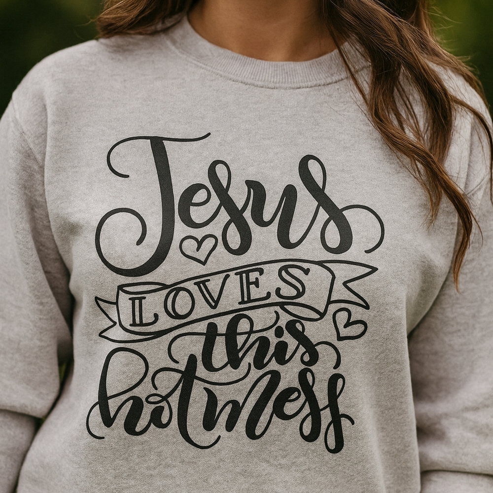 Logo Athletic Gray Crew Neck Sweater